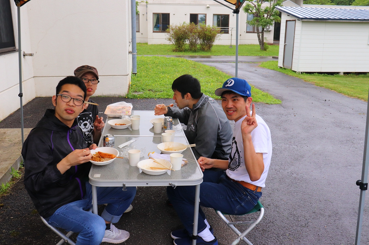 ワークショップまるやま荘　夏休み 焼き肉行事