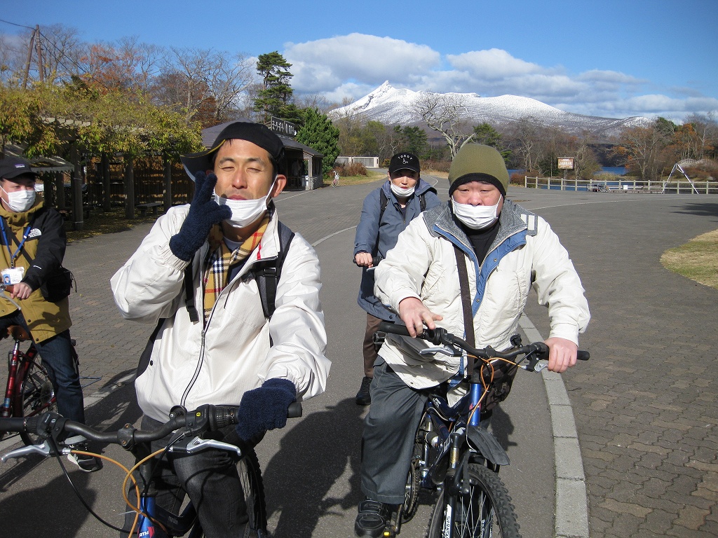 おしま菌床きのこセンター 大沼公園サイクリング