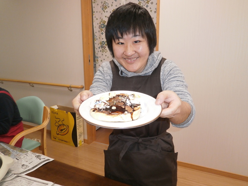 サポートかわつき　　ホットケーキ作り