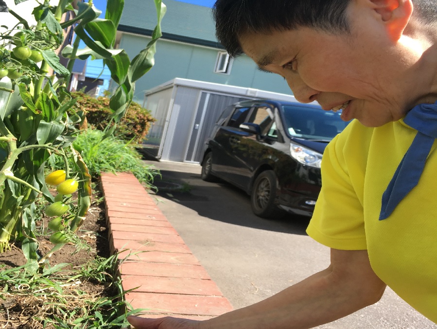 おしま屋　「花壇のお手入れ」