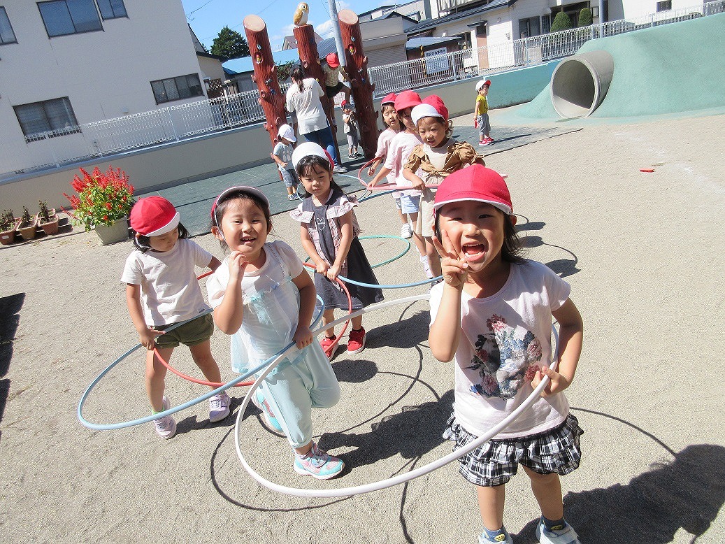 七重浜こども園　「４歳児　電車ごっこ」