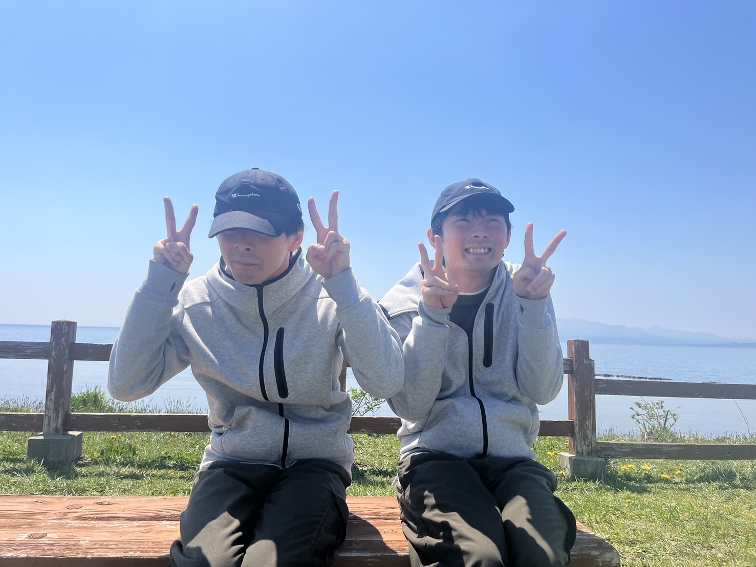 ワークセンターほくと　サラキ岬にて　