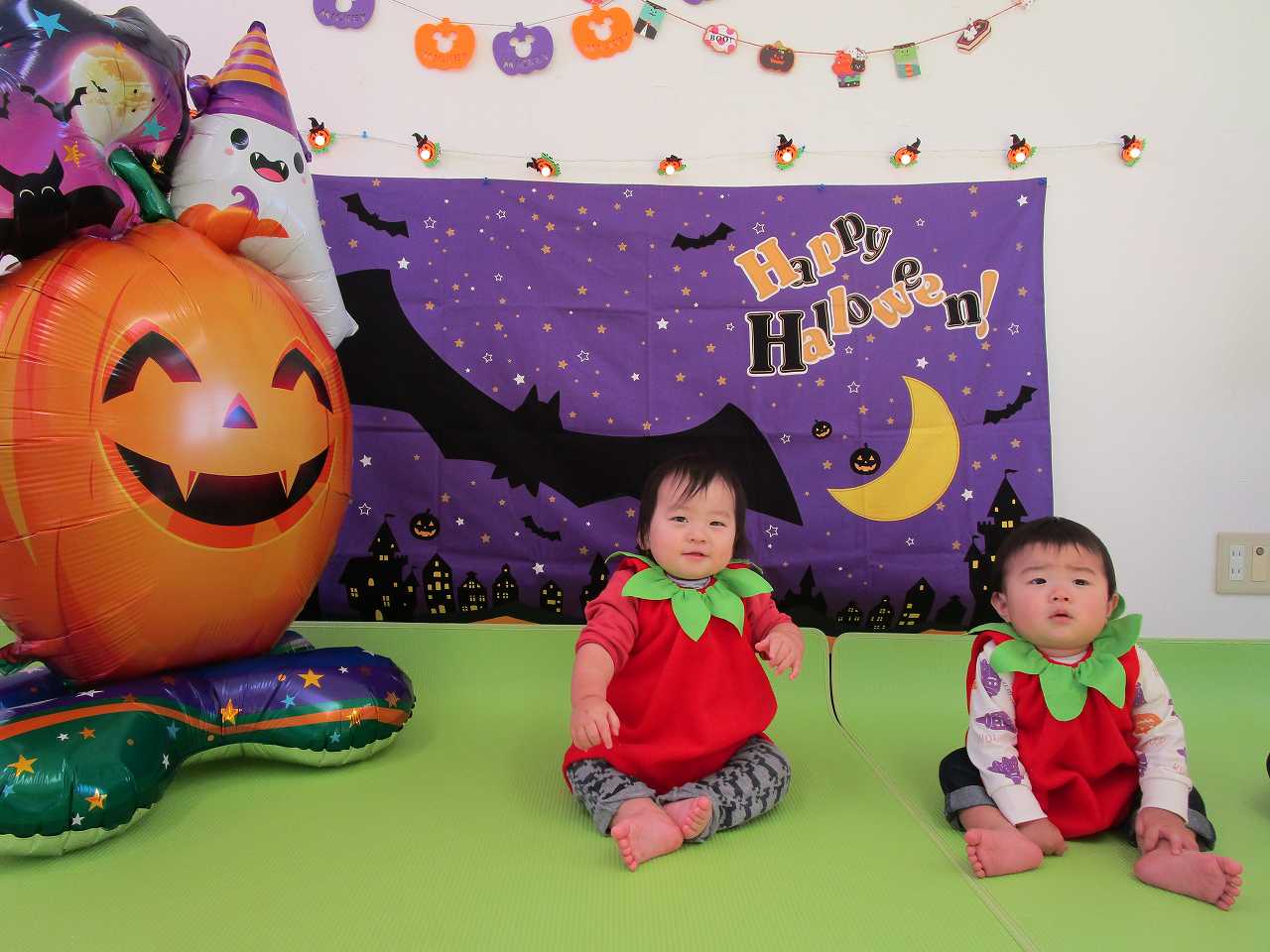 浜分こども園　「０歳児ハロウィン」
