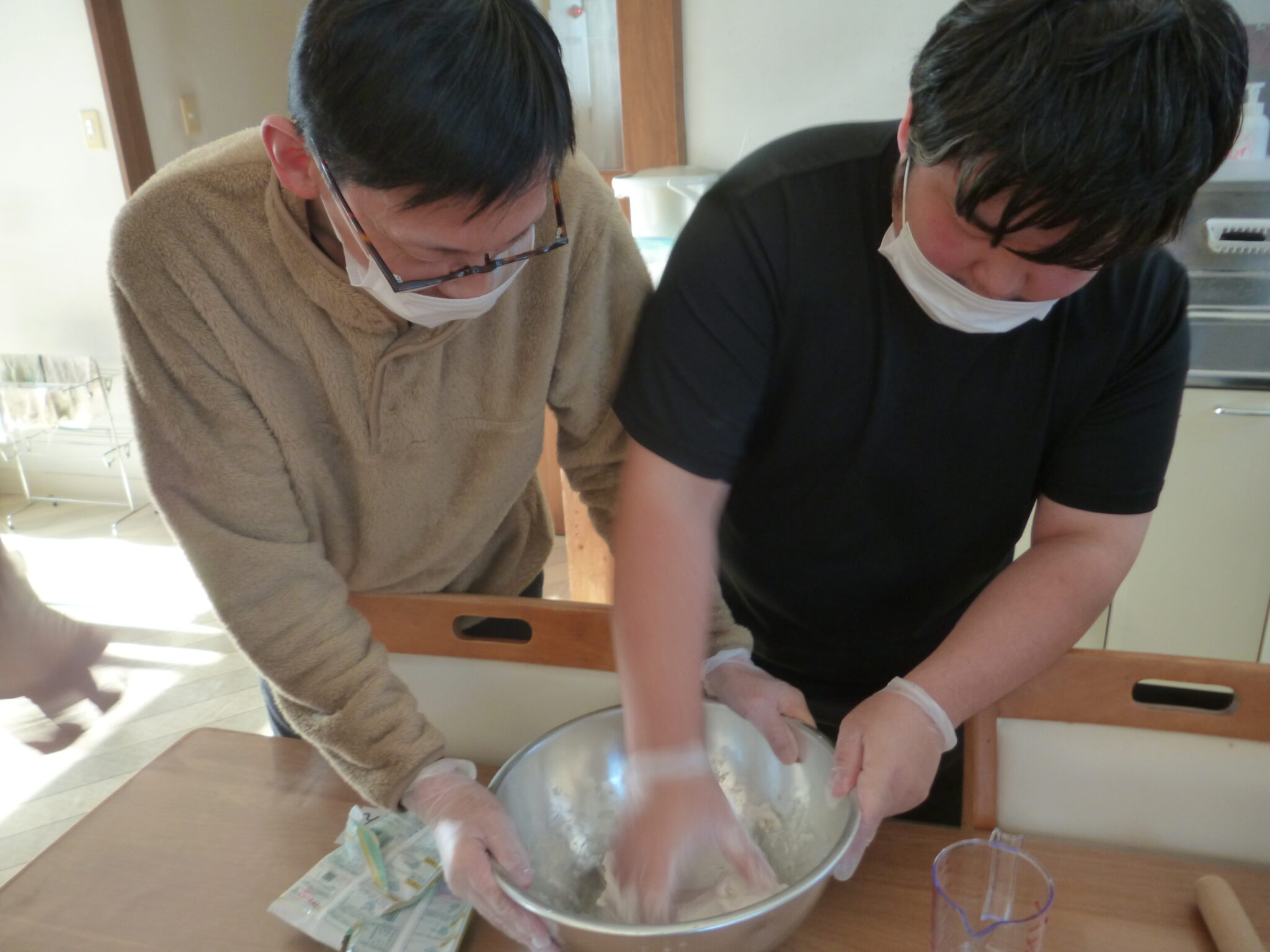 ワークショップまるやま荘　おしるこ作り