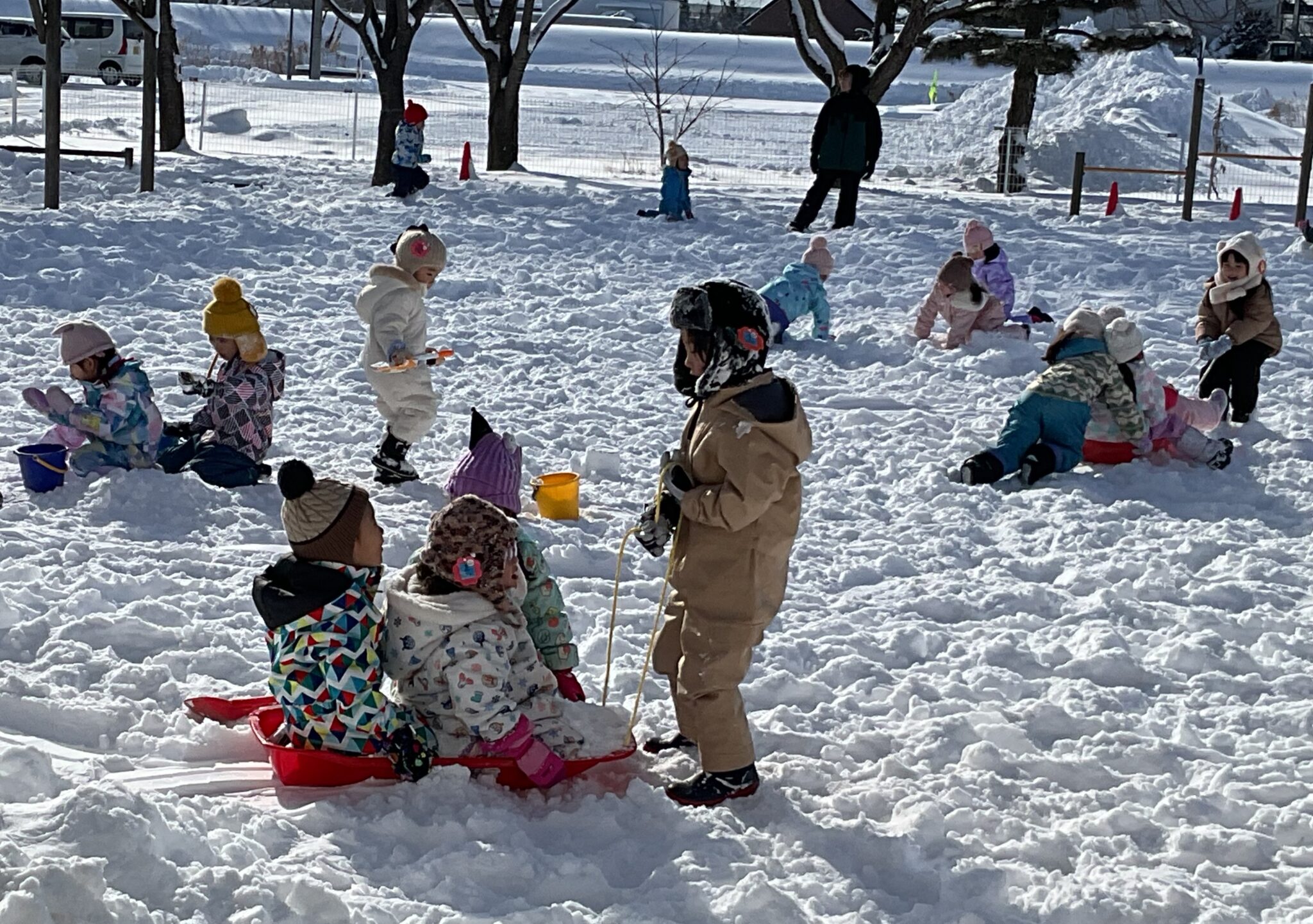 ゆうあい幼稚園「ぼくが引っ張ってあげるよ」